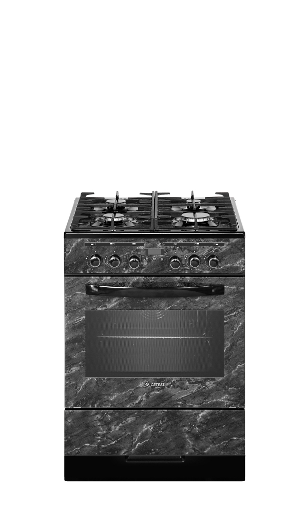ГазоЭлек. плита Гефест 6502-04 0053 (чер. мрамор) (снята)
